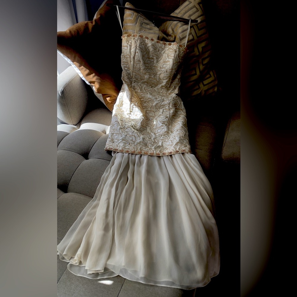 Gorgeous tea length dress for a summer soirée, formal event